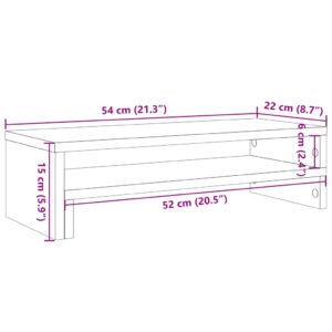 Obrázok  Stojan na monitor biely 54x22x15 cm kompozitné drevo