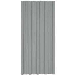 Strešné panely 12 ks pozinkovaná oceľ sivé 100x45 cm Produkt