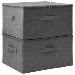 Úložné boxy 2 ks látkové 43x34x23 cm antracitové Produkt