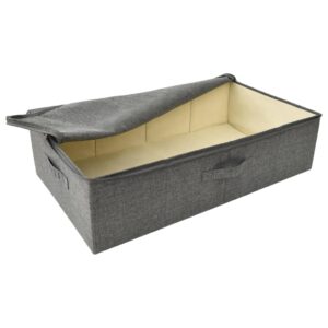 Úložný box látkový 70x40x18 cm antracitový - eshop