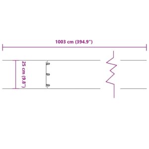 Obrázok  Obruby trávnika 10 ks Čierna 35x103cm Oceľ valcovaná za studena