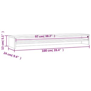 Stojan na monitor farba dubu sonoma 100x24x13 cm drevotrieska - predaj