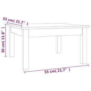 Konferenčný stolík 55x55x30 cm borovicový masív - predaj